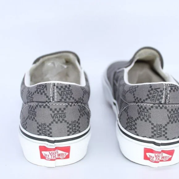 Vans Mens Vans Classic Slip-on - Mens Shoes Pewter/Black - Picture 7 of 8